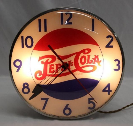 1948 Pepsi Cola Advertising Clock by PAM