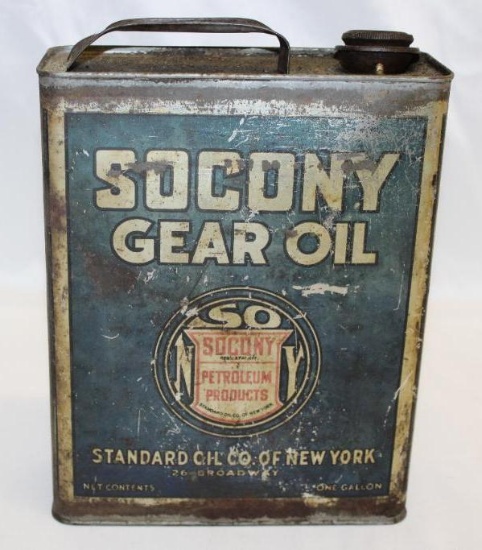 Socony 1 Gallon Motor Year Oil Can