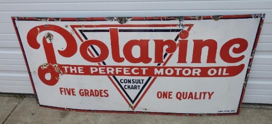 Polarine Perfect Motor Oil Porcelain Sign