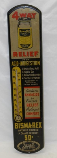 Bisma-Rex Rexall Drugs Store Graphic Advertising Thermometer