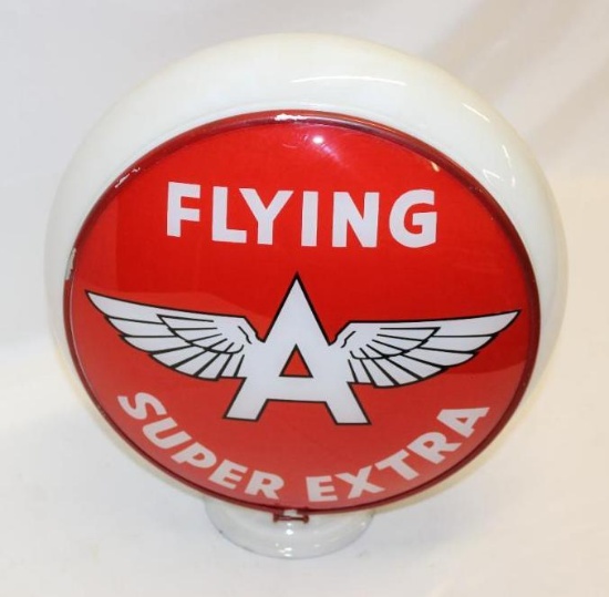 Associated Flying A Super Extra Gas Pump Globe on Gill Body
