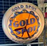 Gold Spot Dairy Foods Double Bubble Clock
