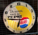 Pepsi Be Sociable Double Bubble Clock