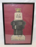 AC Titan Spark Plug Cardboard Display