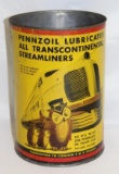 Pennzoil Graphic 5 Quart Motor Oil Can Streamliner Train