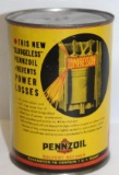 Pennzoil Graphic 1 Quart Motor Oil Can Piston