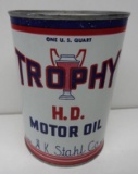 Trophy Motor Oil Quart Can