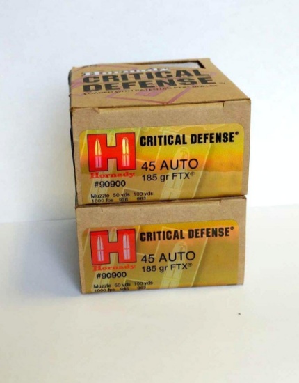 (NEW) HORNADY CRITICAL DEFENSE .45ACP