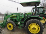 JD 5320 Tractor w/522 Ldr, Canopy, 4x4,