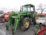 JD 6200 Tractor, 4WD w/ldr & Cab