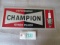 Champion Spark Plug Metal Sign