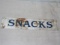 Double Sided Metal Sign Snacks / Pastry