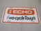 Echo Two Cycle Tough Metal License Plate 12