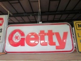 Getty Double Sided Non Lighted Sign