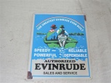 Metal Evinrude Sign 11 3/4