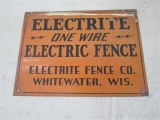 Metal Electrite Fence Sign
