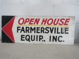 1970's Farmersville Equipment Wood Sign