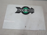 Acco Seed Metal sign 18