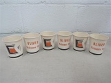 6 Oliver Keystone Logo Paper Cups