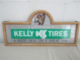 Kelly Tires Plastic  Sign 9 1/2