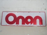 Metal Embossed Onan Sign 48