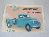 Metal Embossed International Pick Up Truck Sign