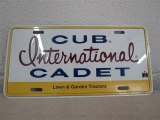 Metal Embossed Cub Cadet International License Plate