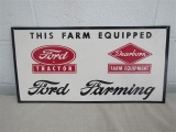 Ford Farming Metal Sign; Ford Tractor Ford Farm Equipment