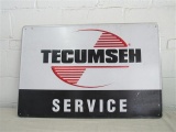 Tecumseh Service Embossed Metal Sign 36