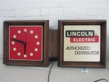 Lincoln Electric Authorized Distributor Lighted Clock