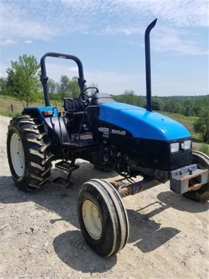 NH 4835 Tractor, 2WD, ROPS, Rear Wts, 3779 Hrs