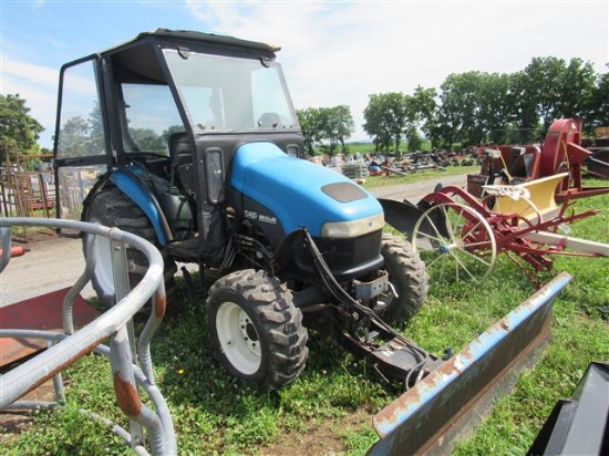 NH TC40D Tractor w/ NH Snow Blade, Soft Cab w/ROPS