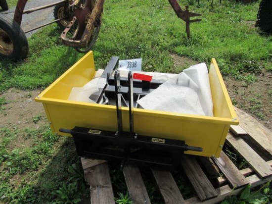 Compact Tractor 3 Pt Dump Cart & Forks