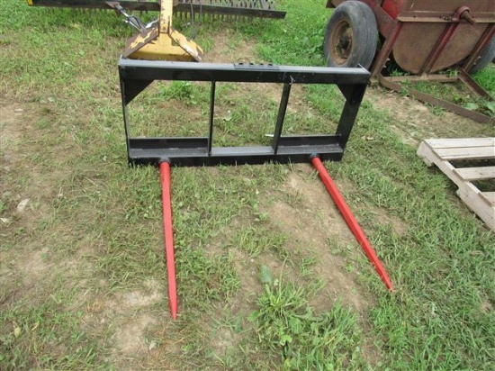 (New) Kivel Bale Spear Attachment - Double Prong