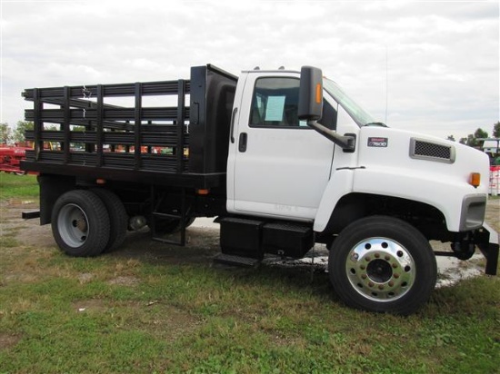 2007 GMC C7500 Flatbed Truck w/Title