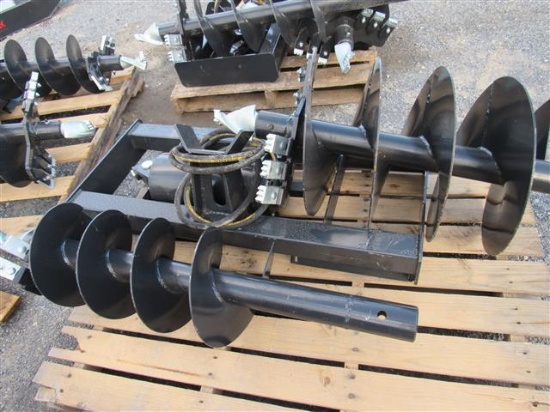 (New) JCT Skid Steer Hydraulic Auger Drive & Bits