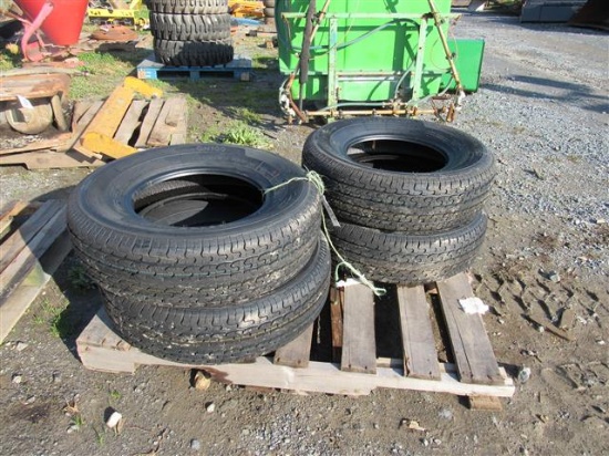(New) ST225/75R15 Radial Trailer Tires (set)
