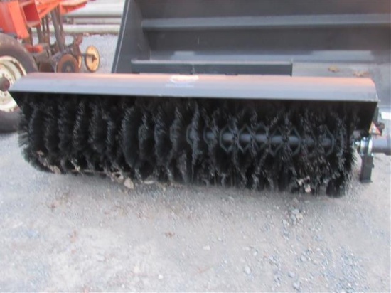 (New) Wolverine 72" Skid Steer Angle Broom
