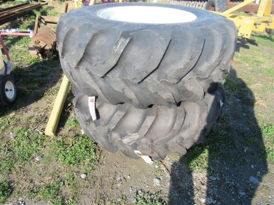 (New) 17.5 x 24 Tires & Wheels (pr)