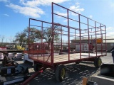 8x18 Steel Sided Hay Wagon