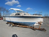 1969 22' Penn Yan Fiberglass w/Cabin on Trailer