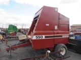 Hesston 550 Round Baler w/Manual&Monitor in Office