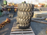 (New) 12-16.5 Tires on NH/JD/CAT Wheels (set)