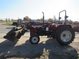 Eiker 485 2WD Tractor w/Loader & 2 Buckets, ROPS,