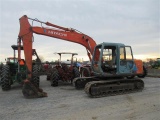 Hitachi EX120LC Excavator w/Thumb, 9896 Hrs