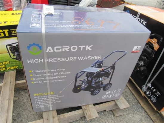 (New) Agrotk 7 HP 3000 PSI Pressure Washer