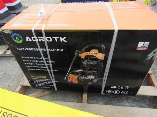 New Agrotk 7HP 3000PSI Pressure Washer w/Hose Reel