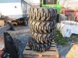 (New) 12-16.5 Tires on Case Wheels (set)