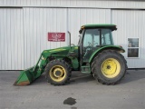 JD 5101E Cab Tractor w/ JD 553 LDR H/A, LHR, 4WD