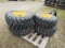 (New) 12-16.5 Tires on NH/JD/CAT Wheels (set)
